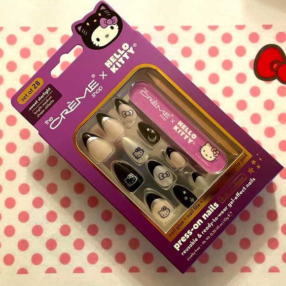 Limited Edition The Crème Shop x Hello Kitty Press-On-Nails - Picture 1 of 2